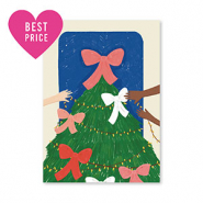 Sieraden kaartjes kerstboom Green-blue-pink