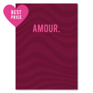 Sieraden kaartjes "amour" Red