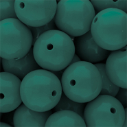 16 mm DQ acryl kralen shiny Mediterranea green 19-4517 TCX