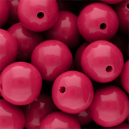 16 mm DQ acryl kralen shiny Fuchsia 17-2031 TCX