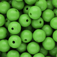 14 mm DQ acryl kralen shiny Vibrant green 16-6339 TCX