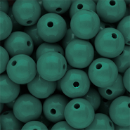 14 mm DQ acryl kralen shiny Mediterranea green 19-4517 TCX