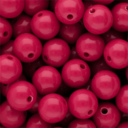 14 mm DQ acryl kralen shiny Fuchsia 17-2031 TCX