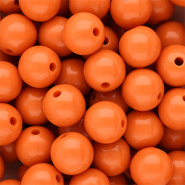 14 mm DQ acryl kralen shiny Orange peel 16-1359 TCX