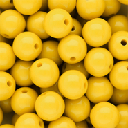 12 mm DQ acryl kralen shiny Vibrant yellow 13-0858 TCX