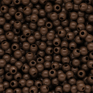 6 mm DQ acryl kralen shiny Cappuccino brown 19-1220 TCX
