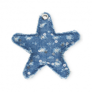 Statement hangers ster denim-look Denim blue