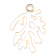 Bedels metaal koraal Gold-white