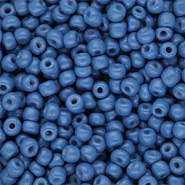 Glaskralen Rocailles 6/0 (4mm) Blue