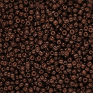 Glaskralen Rocailles 12/0 (2mm) Dark brown