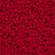 Glaskralen Rocailles 12/0 (2mm) Red