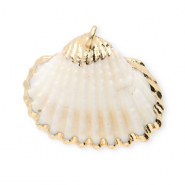 Schelp hangers specials Sint Jacobsschelp White-gold