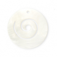 Schelp hangers specials spiraal White