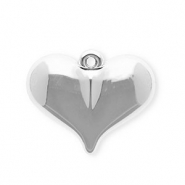 Acryl hangers hart Silver