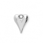 Acryl hangers hart Silver