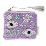 BY31® Etui mystiek Purple-white-turquoise blue-silver