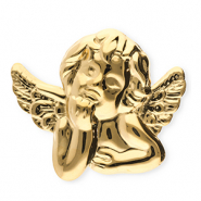 Roestvrij stalen (RVS) Stainless steel statement broches engel Gold
