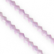 Top Facet kralen bicone 6mm Lilac-AB coating