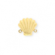 Roestvrij stalen (RVS) Stainless steel onderdelen tussenstuk schelp Gold