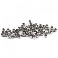 DQ knijpkralen 2mm Antiek zilver