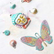 Inspiratiesets Sieraden van ImpressArt, gekleurd met Vintaj Patina