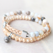 Inspiratiesets Natuurlijke sieraden met kralen van natuursteen & half edelsteen