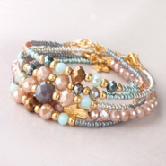Inspiratiesets Kleurrijke armbandjes met facetkralen
