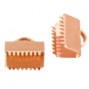 Onderdelen DQ metaal lintklem 10mm Rosé goud