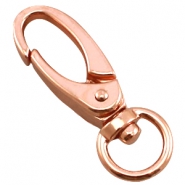 Onderdelen DQ metaal sleutelhanger 46mm Rosé goud