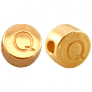 DQ metalen letterkraal Q Goud (nikkelvrij)