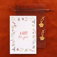 Inspiratiesets Gift set 2: Oorbellen met DQ metalen bedel