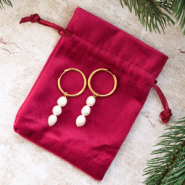 Inspiratiesets Gift set 4: Stijlvolle oorbellen met zoetwaterparels