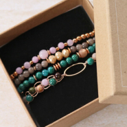 Inspiratiesets Armbanden en oorbellen maken met jade natuursteen kralen