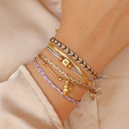 Inspiratiesets Vrolijke armbanden inspiratie met macramé draad