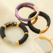 Inspiratiesets Armbanden ontwerpen met acryl tube kralen