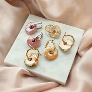 Inspiratiesets Zo ontwerp je oorbellen met DQ Grieks keramiek kralen donut