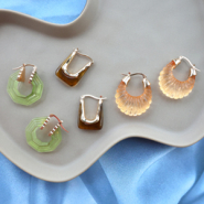 Nieuw Just arrived! Nieuwe trendy resin oorbellen