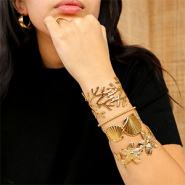 Inspiratiesets Mix & match met rvs bangle armbanden en ringen