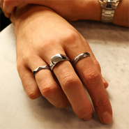 Inspiratiesets Inspiratie tijd met roestvrij stalen ringen voor mannen
