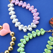 Inspiratiesets Sieraden maken met acryl kralen in hartjesvorm