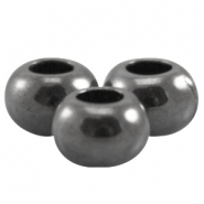 Bedels DQ metaal zilver antraciet Bekijk ook onze Designer Quality metalen kralen in zilver antraciet