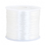 Elastiek 0.7mm Transparant wit