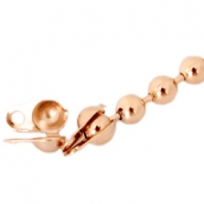 Eindkapjes DQ metaal voor 1.2mm ball chain Rosé gold