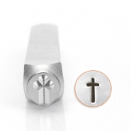 ImpressArt figuur stempels kruis 6mm Zilver