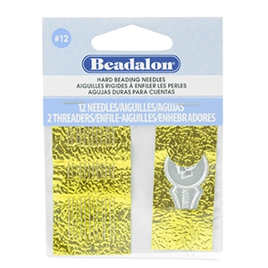 Beadalon rijgnaald voor rijgdraad tot 0.18mm Zilver