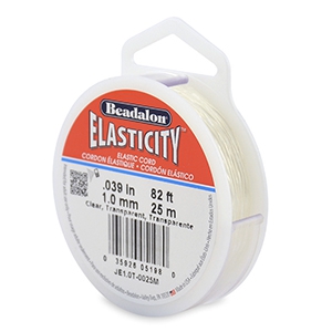 Beadalon elastiek rijgdraad 1.0mm 25 meter Clear
