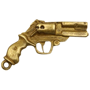 Bedels TQ metaal revolver Antiek brons (nikkelvrij)