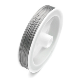 Gecoat draad 100 meter Transparant-zilver