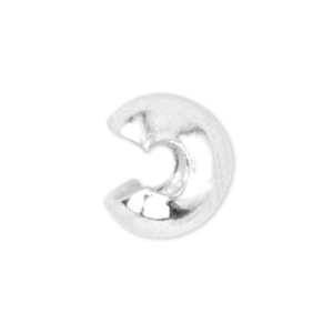 Beadalon knijpkraal verbergers 3mm Zilver