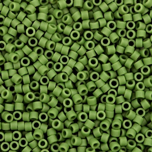 Miyuki kralen delica's 11/0 Opaque matte avocado green DB-1585
